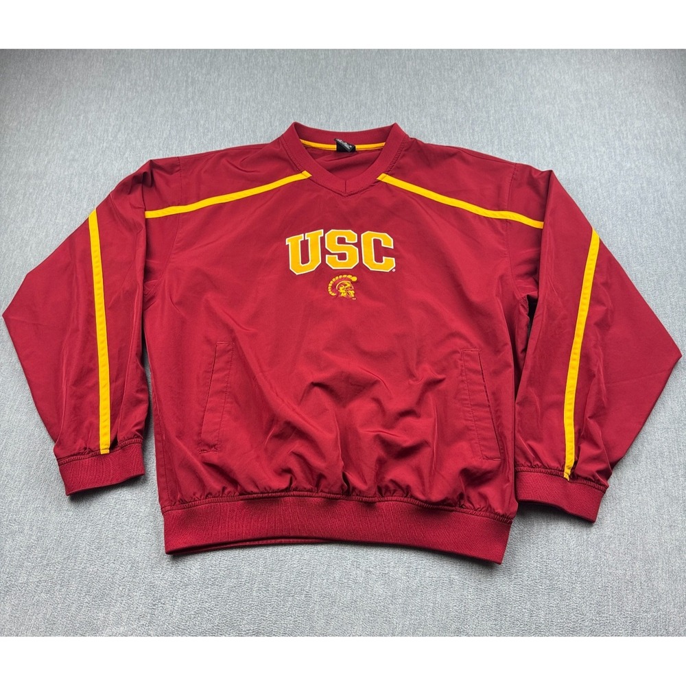 Vintage USC Trojans Sport Specialties Pullover Men Medium Windbreaker Sports